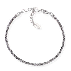 Bracciale Amen Tennis Con Zirconi Neri BTBN
