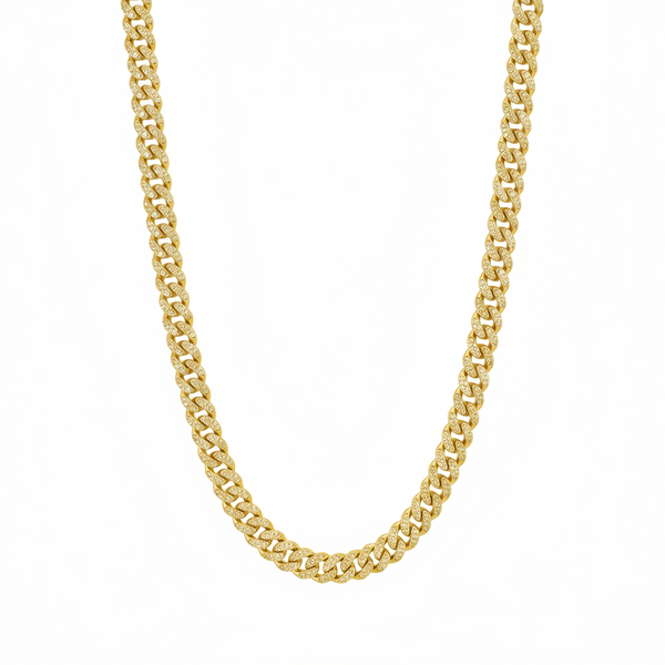 Collana Bronzallure Grumetta In Pavè Cubic Zirconia -
