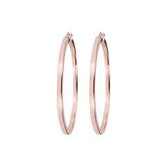 Pendientes Bronzallure de rosa dorada grande