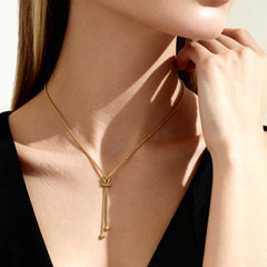 Amen Love Knot Necklace in 925 Silver -