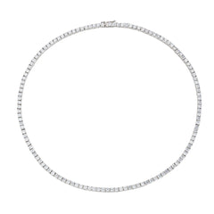 Collana Amen Tennis Con Zirconi Bianchi CLTNTOBB