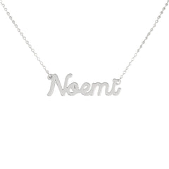 Collar de nombre personalizado de acero NOMBRE