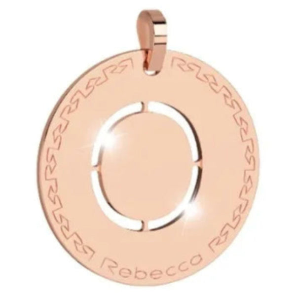 Rebecca Charm Mi Alfabeto Inicial Letra Grande O Rosa