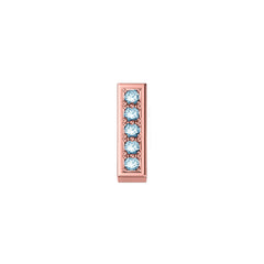 Charm Elements Letter I in Rose Gold and Diamonds 0.01 ct DCHF9143I.001