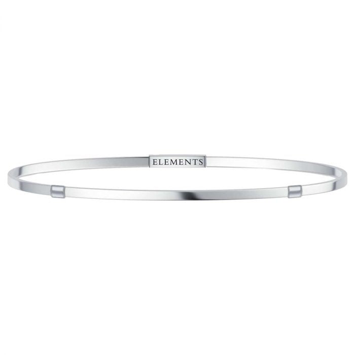 Elements Bangle Silver Bracelet