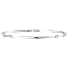 Elements Bangle Silver Bracelet