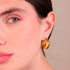 Bronzallure Rhombus Electroformed Earrings WSBZ02521Y.YG