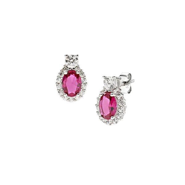 Orecchini Amen Madame in Argento con Zirconi Colorati -