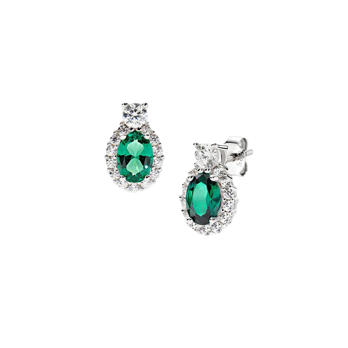Orecchini Amen Madame in Argento con Zirconi Colorati -