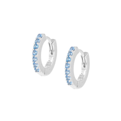 Orecchini Amen Cerchio Tennis Mania Zirconi Colorati -