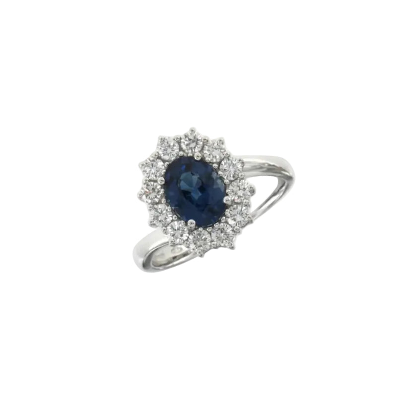 Anello Mirco Visconti con Zaffiro Naturale e Diamanti IE85/7B30Z