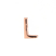 Versari Initial Single Earring Rosé