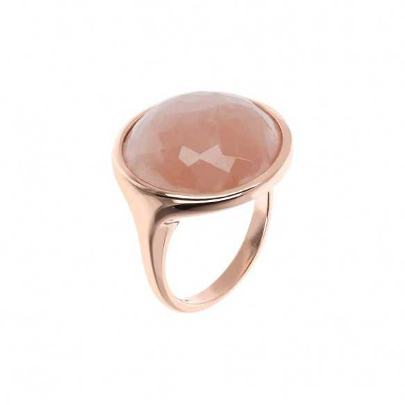 Bronzallure Hard Cut Ring with Natural Stone