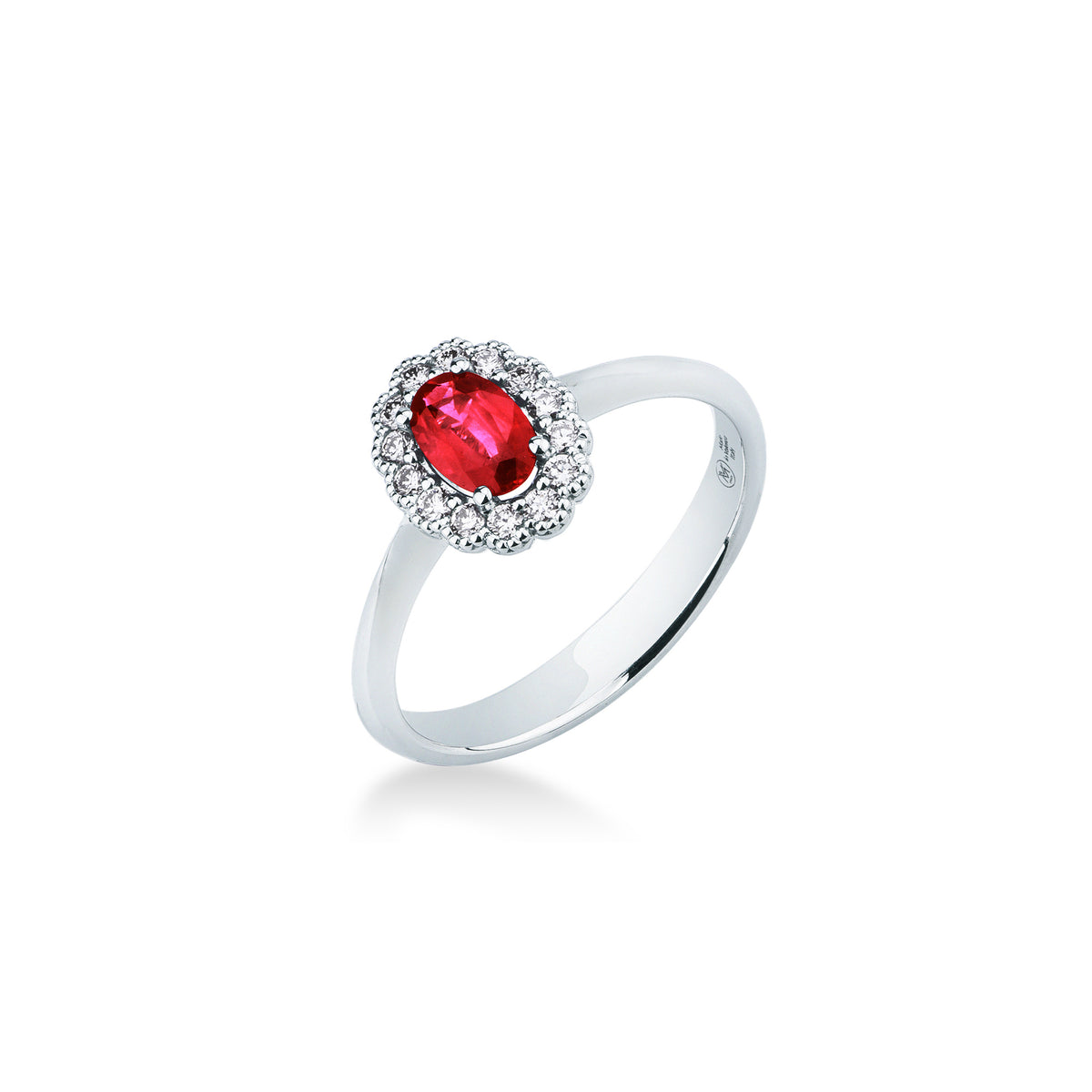 Anillo Mirco Visconti con rubí natural y diamantes