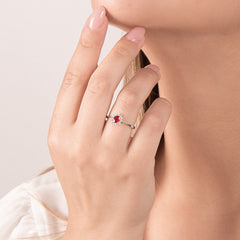 Mirco Visconti Ring with Natural Ruby and Diamonds