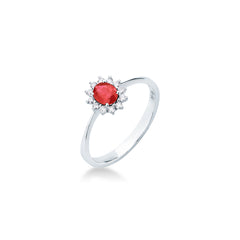 Mirco Visconti Ring with Natural Ruby and Diamonds