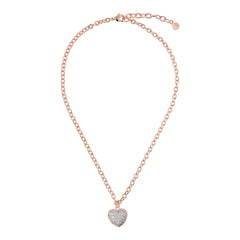 Collana Bronzallure Ciondolo Cuore in Pavé di Cubic Zirconia WSBZ02516.WR