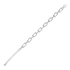Bronzallure Polished Stirrup Bracelet -