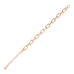 Bronzallure Polished Stirrup Bracelet -