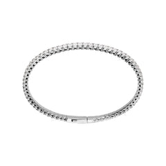 Bronzallure Tennis Memory Bracelet with Cubic Zirconia -