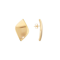 Bronzallure Polished Leaf Earrings WSBZ02532Y.YG
