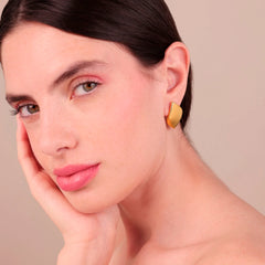 Bronzallure Polished Leaf Earrings WSBZ02532Y.YG