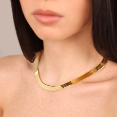 Collana Etrusca Maxi Maglia Snake WSET00935.YG-41