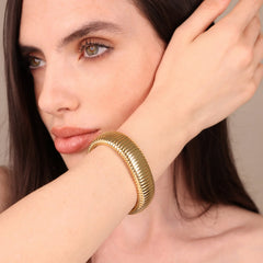Bracciale Etrusca Maxi Maglia Tubogas WSET00936.YG