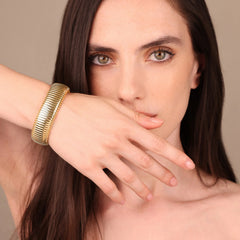 Bracciale Etrusca Maxi Maglia Tubogas WSET00936.YG