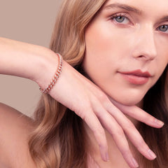 Bronzallure Grumetta Bracelet with Cubic Zirconia -