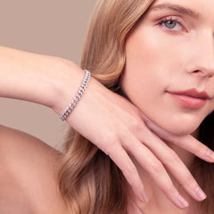 Bronzallure Grumetta Bracelet with Cubic Zirconia -