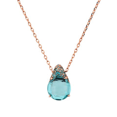Collana Bronzallure con Ciondolo in Pavé Misto e Prisma Gem -