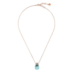 Collana Bronzallure con Ciondolo in Pavé Misto e Prisma Gem -