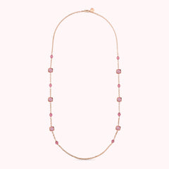 Collana Lunga Maglia Rolo e Pietre Effetto Occhio di Gatto WSBZ02612.RCE