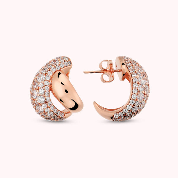 Orecchini Bronzallure a Intreccio in Pavé di Cubic Zirconia WSBZ02615.WR