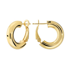 Bronzallure Polished Domed Hoop Earrings M17981EBR.RGXXONES