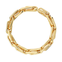 Bronzallure Elastic Bracelet with Elongated Links -