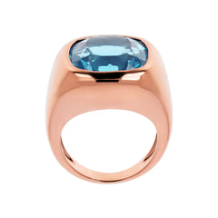 Bronzallure Chevalier Ring with Cushion Cut Gemstone Prisma -