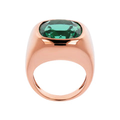 Bronzallure Chevalier Ring with Cushion Cut Gemstone Prisma -