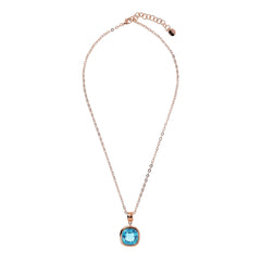 Collana Bronzallure con Punto Luce in Prisma Gem Taglio Cushion -