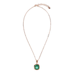 Collana Bronzallure con Punto Luce in Prisma Gem Taglio Cushion -