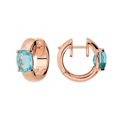 Orecchini Bronzallure a Cerchio con Prisma Gem Taglio Mosaico -