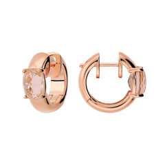 Orecchini Bronzallure a Cerchio con Prisma Gem Taglio Mosaico -