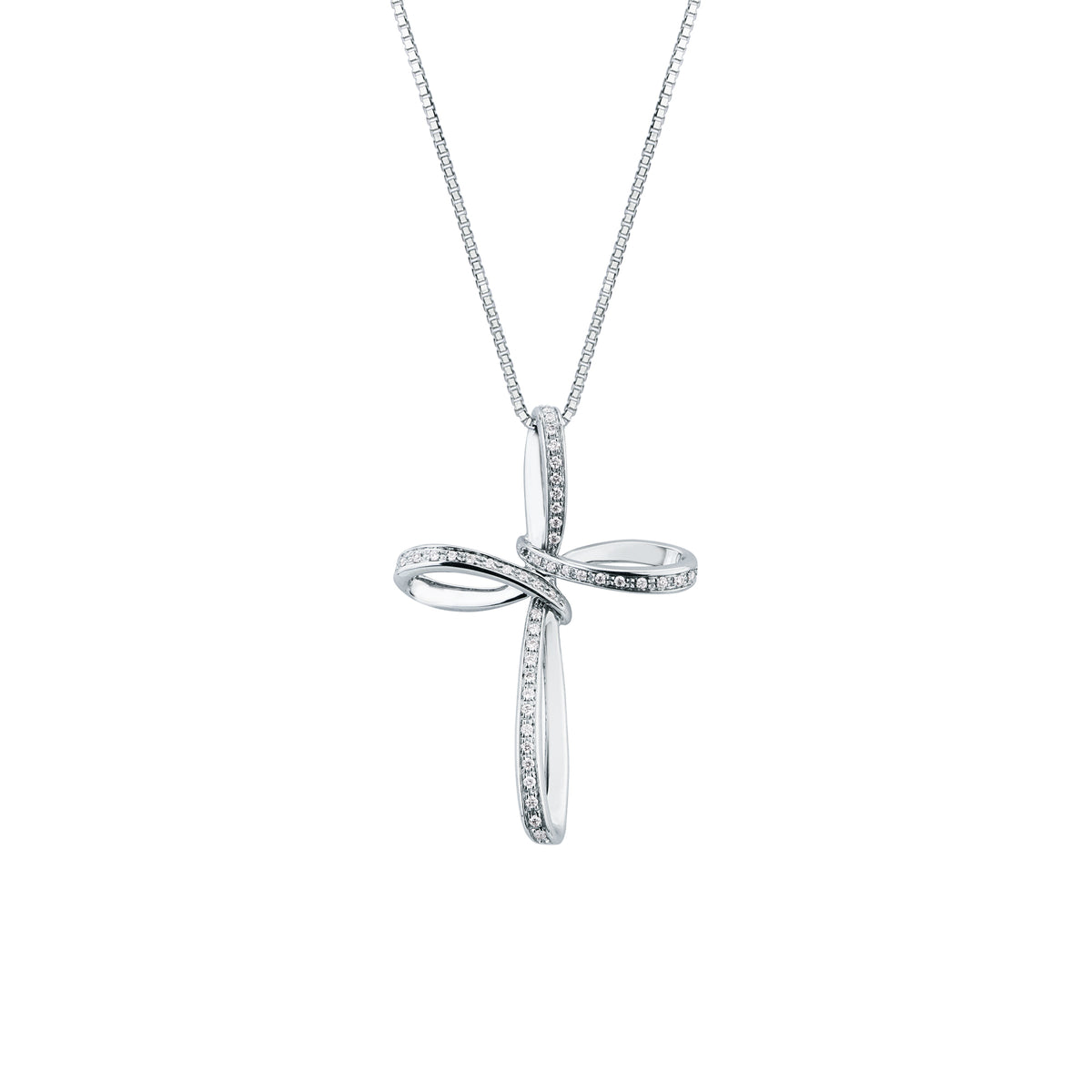 Collana Mirco Visconti con Croce Pendente con diamanti MV23/10
