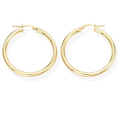 Orecchini Amen Cerchio 3 cm Dorato ORCE3G3