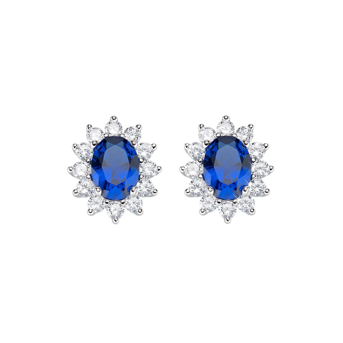 Orecchini Amen Royal Lady Zircone Blu ORLDMBBBL