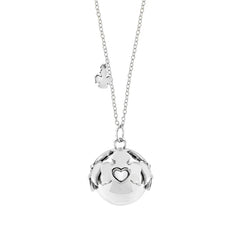 Amen Guardian Angel Necklace in Gold-Plated and Rhodium-Plated Steel OTCCABGB