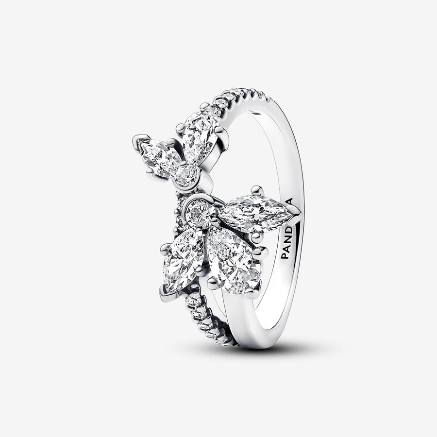 Pandora Asymmetrical Herbarium Ring with Bright Petals