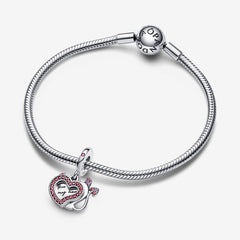 Charm Pandora Pendente Doppio Cuore "Heart On Fire’’ 792511C01