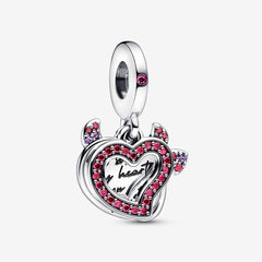 Charm Pandora Pendente Doppio Cuore "Heart On Fire’’ 792511C01